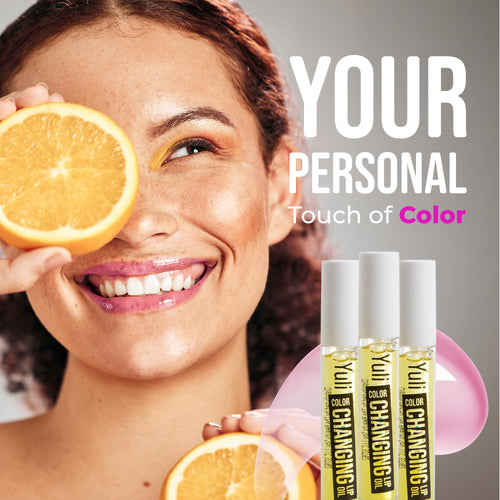 The Beauty Spy Yuli Color Changing Lip Oil - Korean Fruit Lip Gloss - pH-Reactive Formula with Argan Oil, Squalane, Shea Butter - Hydrate & Soften Lips, Glass Shine Effect (Yuzu)