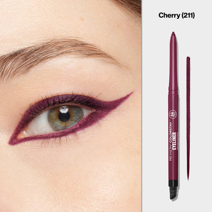 Revlon ColorStay Pencil Waterproof Eyeliner, Smudge-Proof, Eye Makeup with Built-In Sharpener, 202 Black Brown, 0.01 oz