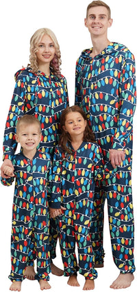 Adisputent Christmas Pajamas for Family Matching Cute Long Sleeve Couples Soft Sleepwear One Piece Funny Christmas Pjs Sets