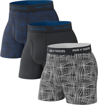 Pair of Thieves Super Fit Men's Boxer Briefs – Soft, Breathable, Quick-Dry Underwear with 4-Way Stretch (2 & 3 Pack)