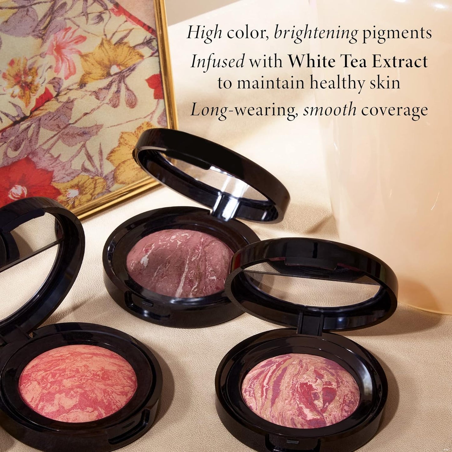 LAURA GELLER NEW YORK Baked Blush-n-Brighten Marbleized Blush for Cheeks - Pink Grapefruit - Satin Finish - Buildable Color