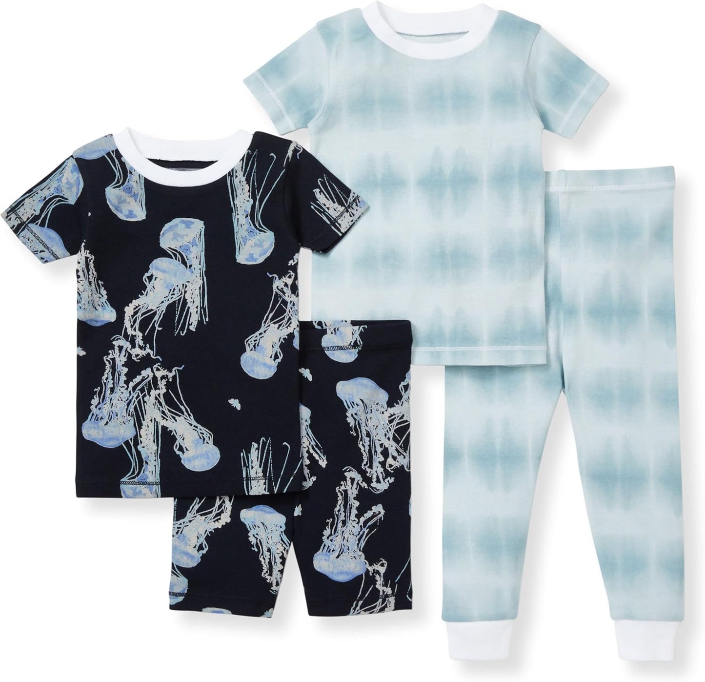Burt's Bees Baby Girls' Pajamas, 2-Piece Long Sleeve Tee and Pants Organic Cotton PJ Set