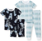 Burt's Bees Baby Girls' Pajamas, 2-Piece Long Sleeve Tee and Pants Organic Cotton PJ Set