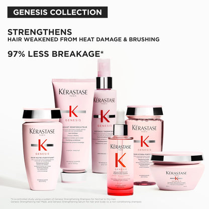 Kerastase Genesis Hair Serum | Daily Strengthening Treatment for Weak or Damaged Hair | Nourishes and Reinforces Hair | Anti-Breakage | Silicone-Free | For Weakened Hair | Serum Fortifiant