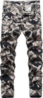 Boy's Skinny Fit Ripped Destroyed Distressed Stretch Slim Jeans Pants