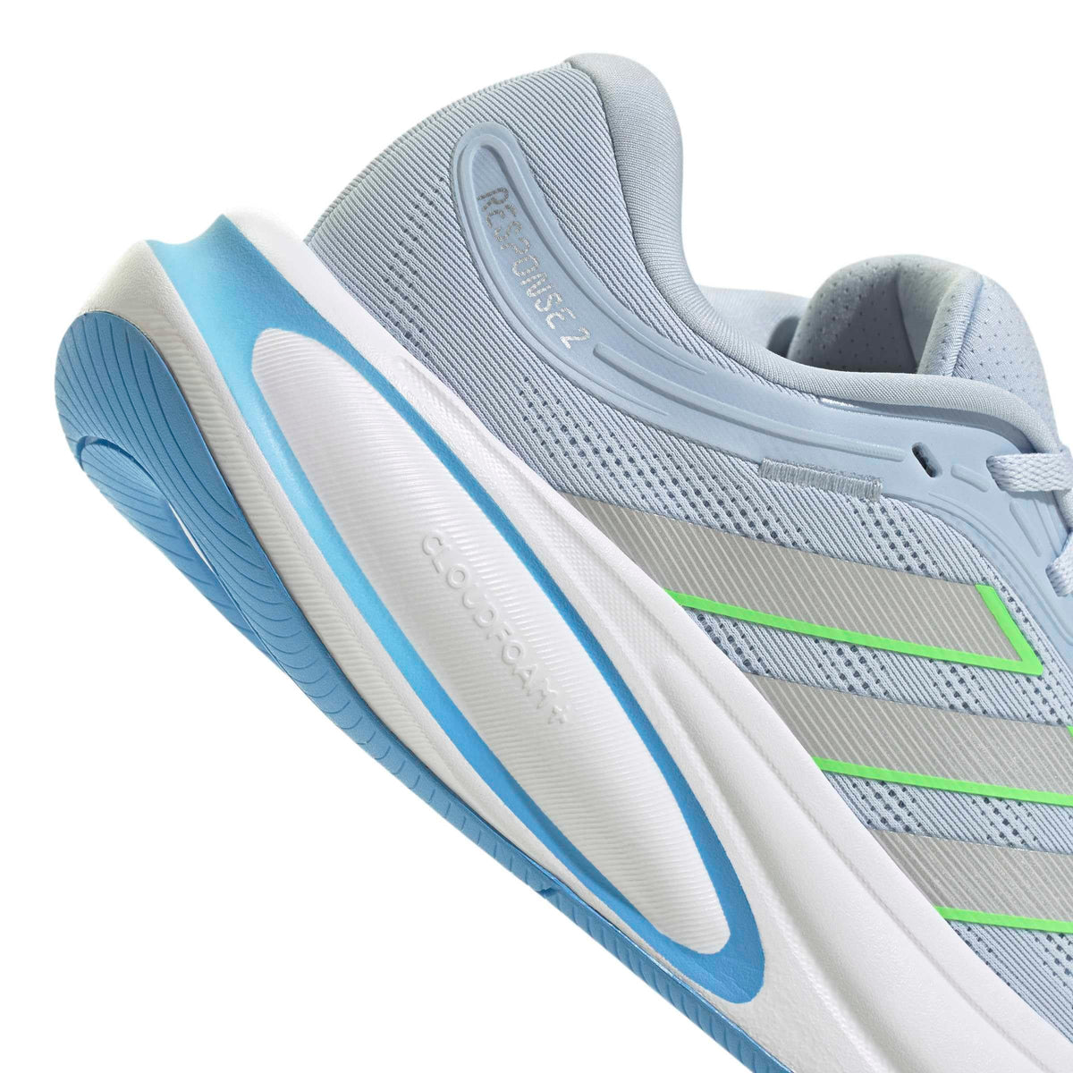 adidas Women's Response 2 Running, White/Ice Purple/Semi Flash Aqua, 10adidas Women's Response 2 Running, White/Ice Purple/Semi Flash Aqua, 10