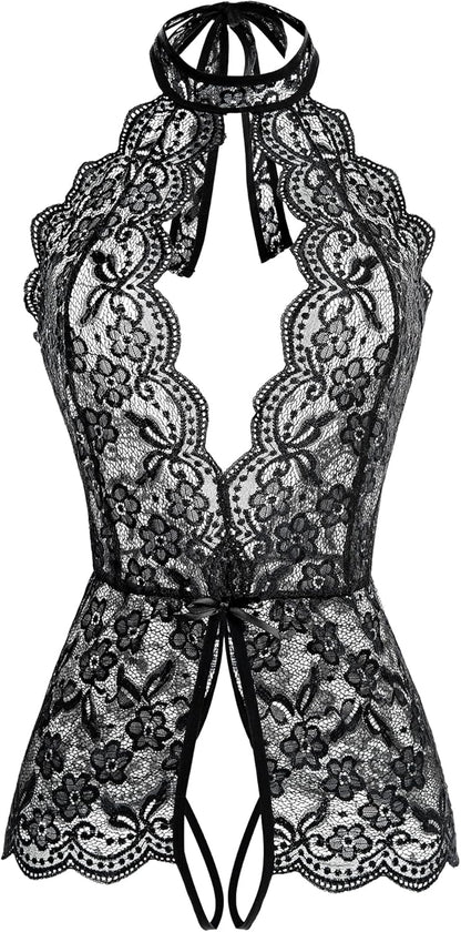 Ababoon Women One Piece Lingerie Lace Sexy Baby Dolls Teddy Sleepwear