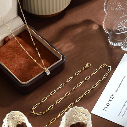 Coshilta Layered Gold Necklaces for Women, 14K Plated Gold Sterling Silver Plated Dainty Pendant Necklace Set with Cubic Zirconia,Stackable Chain Choker,Trendy Personalized Jewelry Gift Non Tarnish