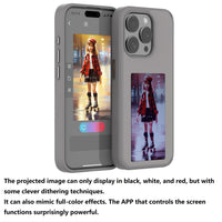 DIY E - Ink Phone Case for iPhone 15 Pro Max APP Operation Smart Photo Rear Projection Customiza Phone Case Instantly Display Photos On The Ink Screen Back Cover Personalize Your Phone case - 7DAY'S