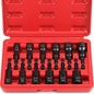 12-Piece Magnetic Nut Driver Set - Premium Impact Power Hex Nut Driver Drill Bit Master Kit, SAE & Metric, 1/4-Inch Quick-Change