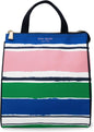 Kate Spade New York, Portable Soft Cooler Lunch Bag with Silver Insulated Interior Lining and Storage Pocket, Joy Dot
