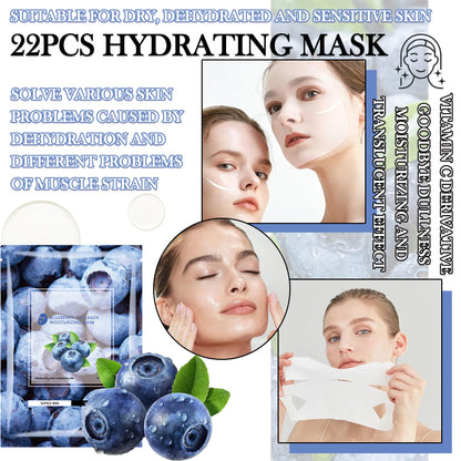 LZYLLS 24 Pcs Clay Face Mask with Brush,Hydrating Mud Face Mask Set,Deep Cleaning Oil Control Clay Facial Masks for Blackheads Remover,Mud Facial Masks Skincare Gift Set