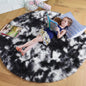 Amdrebio Light Pink Round Rug 4Ft for Girls Bedroom, Fluffy Circle Area Rugs for Kids Room Decor Aesthetic, Cute Shag Fuzzy Carpet for Nursery, Preppy Dorm, Classroom, Playroom, Teen, Baby, Washable