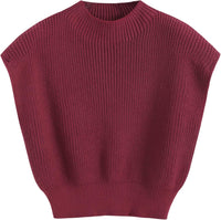 CIDER Women's Casual Sleeveless Knit Vest Sweater Pullover Stylish and Comfortable Plus Size