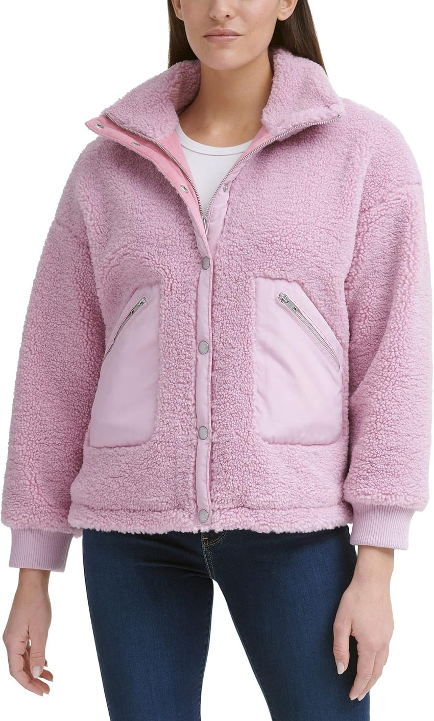 Levi's Women's Sherpa Teddy Jacket (Standard & Plus Sizes)