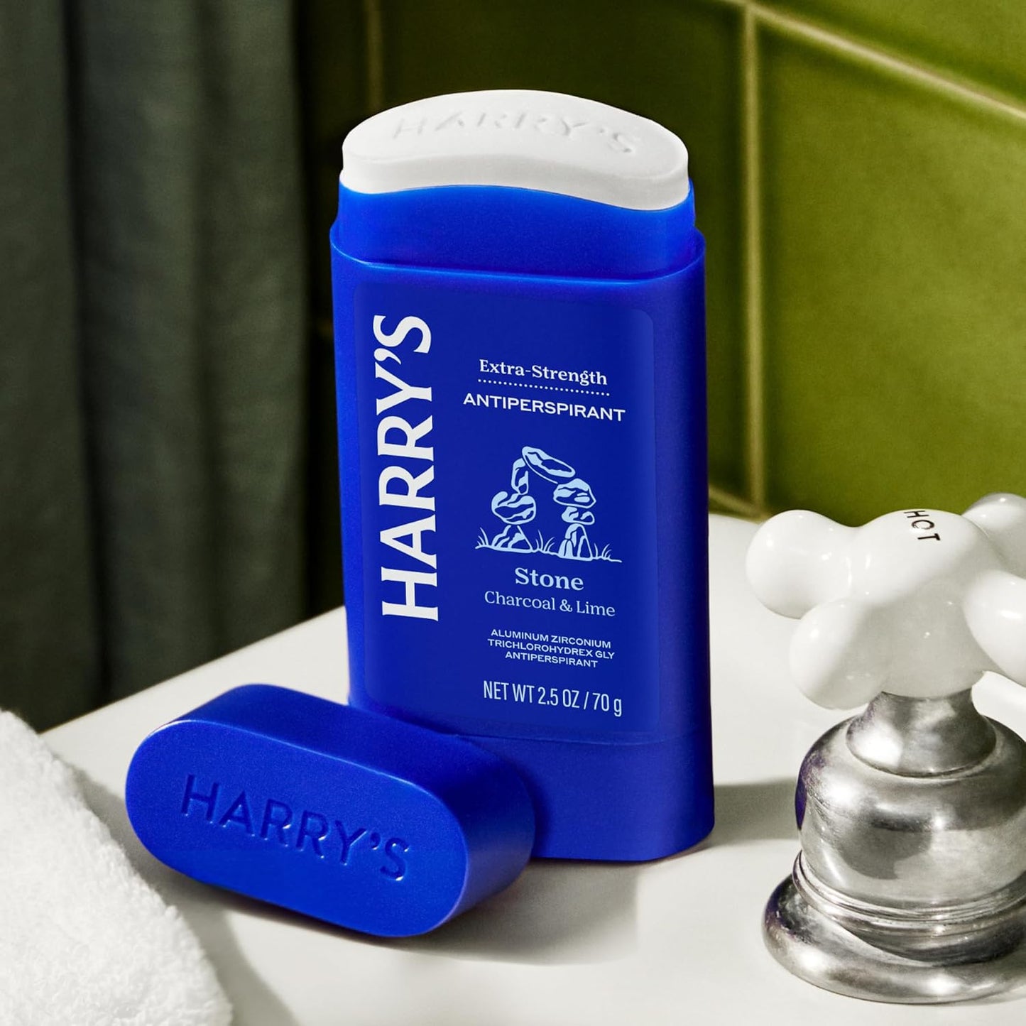 Harry's Extra-Strength Antiperspirant Deodorant, Sweat & Odor Control Antiperspirant for Men, Stone, 2.5 oz Pack of 3