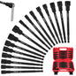 12-Piece Magnetic Nut Driver Set - Premium Impact Power Hex Nut Driver Drill Bit Master Kit, SAE & Metric, 1/4-Inch Quick-Change