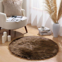 Ashler Faux Fur Rug, Fluffy White Small Sheepskin Rug, Ultra Soft 2x3 Ft Mat, Machine Washable Shag Mats, Nursery Throw for Bed, Living, Kids Room