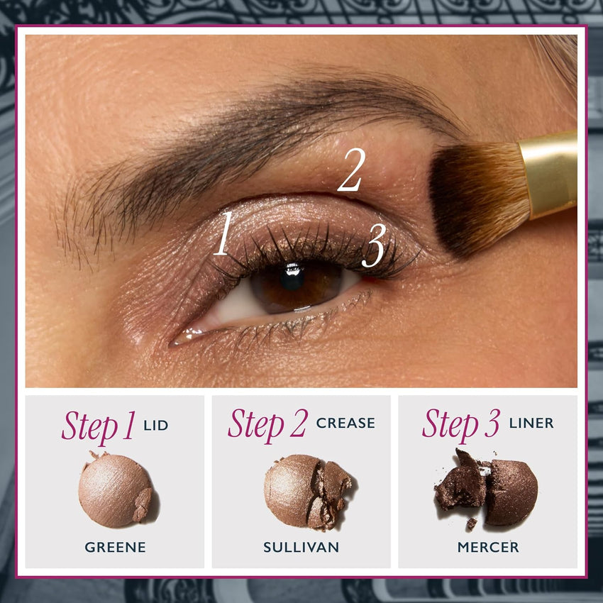LAURA GELLER NEW YORK The Delectables Soho Shimmers Eyeshadow Palette - Includes 14 Shimmer-Finish Baked Eyeshadows in Stunning Neutral Shades - Long-Lasting High-Shine Eyeshadows for Everyday