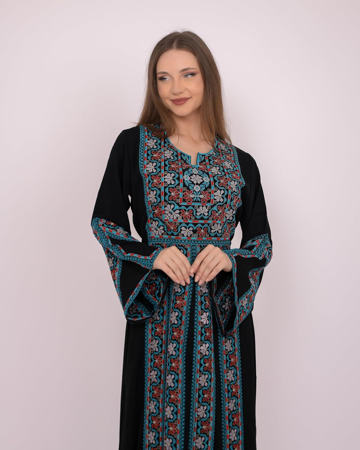 for Womens Abayas - Embroidered Thobe for Women
