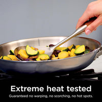 Ninja EverClad Stainless Steel Cookware 12 Piece Pots & Pans Set, All Stovetops & Induction, Oven Safe to 600°F, Tri-Ply Commercial-Grade, C99012