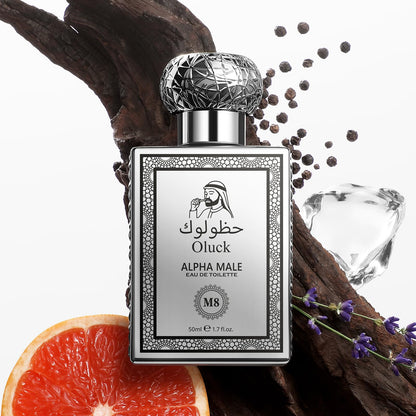 Oluck Gulf Night Perfume M7 Cologne for Women & Men, Lemon Pineapple Nutmeg Cedarwood Vanilla Notes, Middle Eastern Fragrance