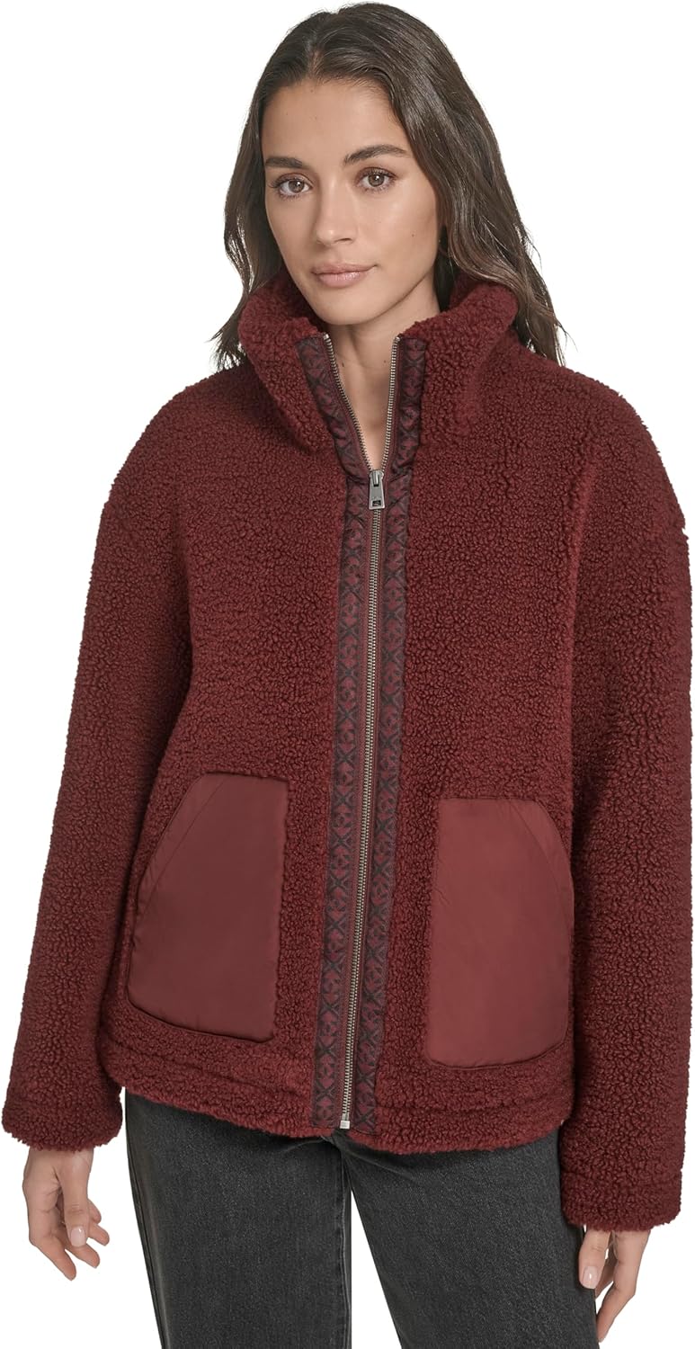 Levi's Women's Sherpa Teddy Jacket (Standard & Plus Sizes)