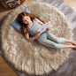 Ashler faux fur rug, Fluffy Shaggy Area Rug Ultra Soft 2 x 3 Feet Sheepskin Fur Rug, Navy Blue Fuzzy Rug Machine Washable Shag Rug, Nursery Decor Throw Rugs for Bedroom, kids room, Living Room