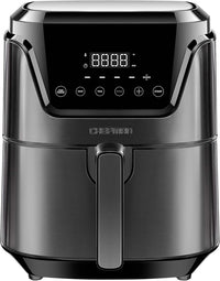 CHEFMAN 6 Quart Dual Basket Air Fryer Oven with Easy View Windows, Sync Finish, Hi-Fry, Auto Shutoff, 2 Independent 3Qt Nonstick Dishwasher Safe Frying Baskets, Digital Double Air Fryer - Black
