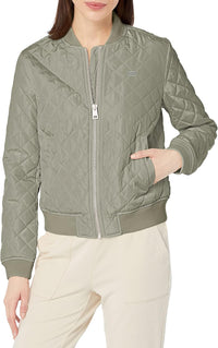 Levi's Women's Diamond Quilted Bomber Jacket With Front Pockets - Regular & Plus Sizes