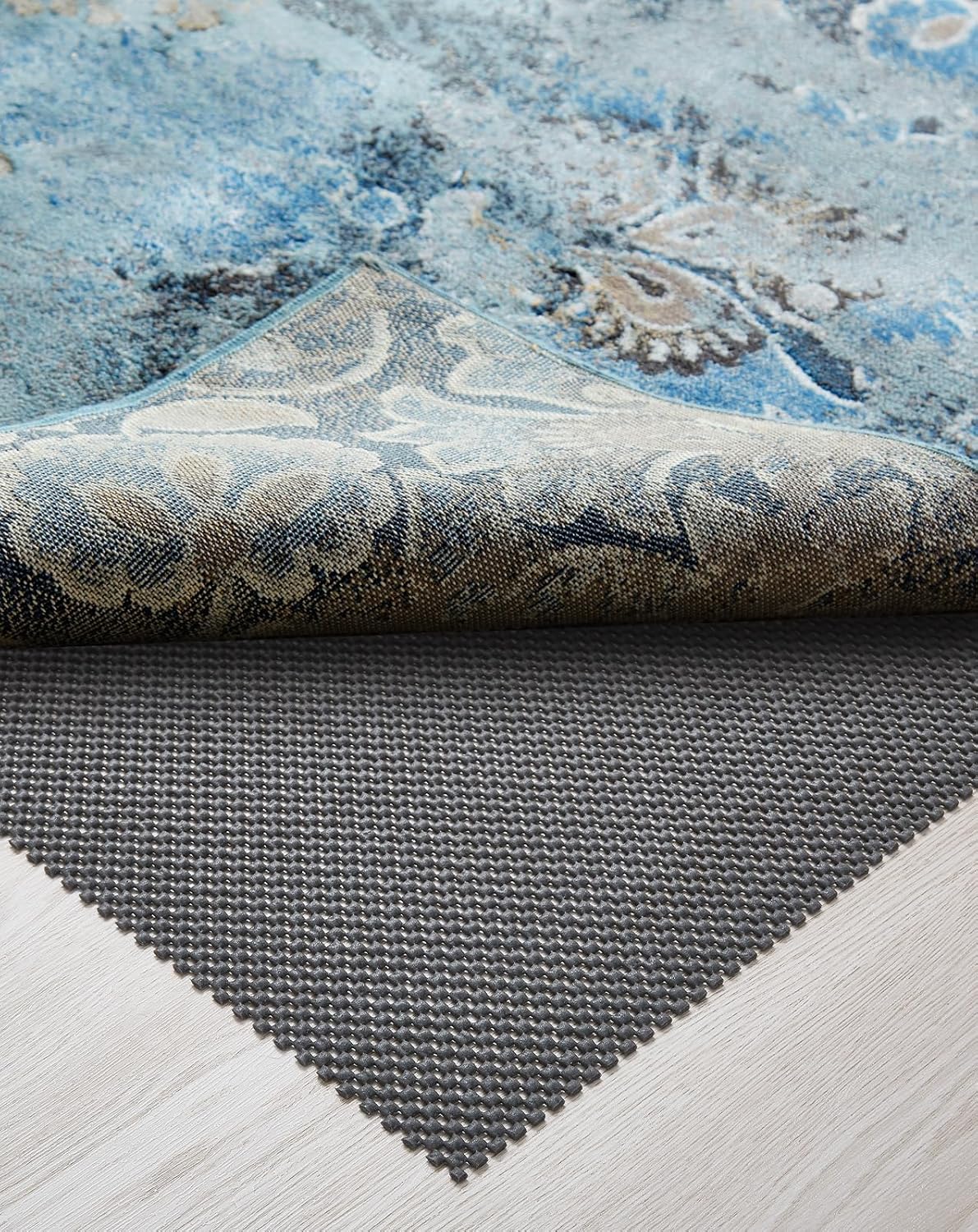 Veken Non Slip Rug Pad Gripper 8 x 10 Feet Extra Thick Pads for Any Hard Surface Floors, Keep Your Rugs Safe and in Place, Under Carpet Anti Skid Mat