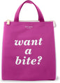 Kate Spade New York, Portable Soft Cooler Lunch Bag with Silver Insulated Interior Lining and Storage Pocket, Joy Dot