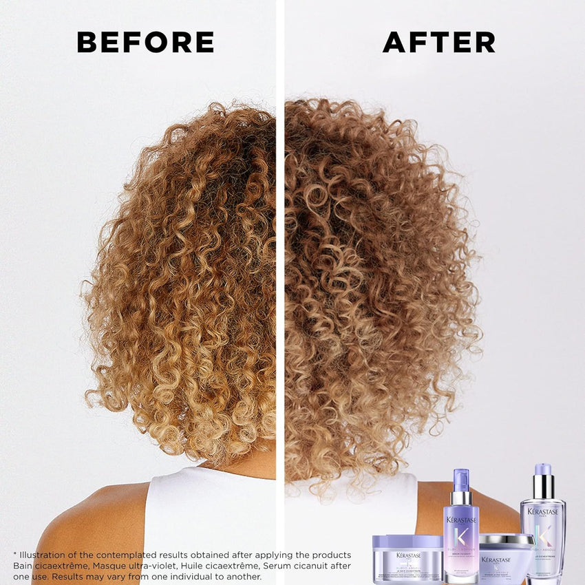 KERASTASE Blond Absolu Cicaplasme Serum - Hydrating Leave In Serum For Color Treated Hair, Heat Protects Up To 450°F, Strengthens and Prevents Breakage