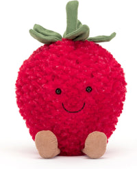 Jellycat Amuseables Strawberry Stuffed Toy, 8 inches - Fruit Plush - Fun Gift Idea