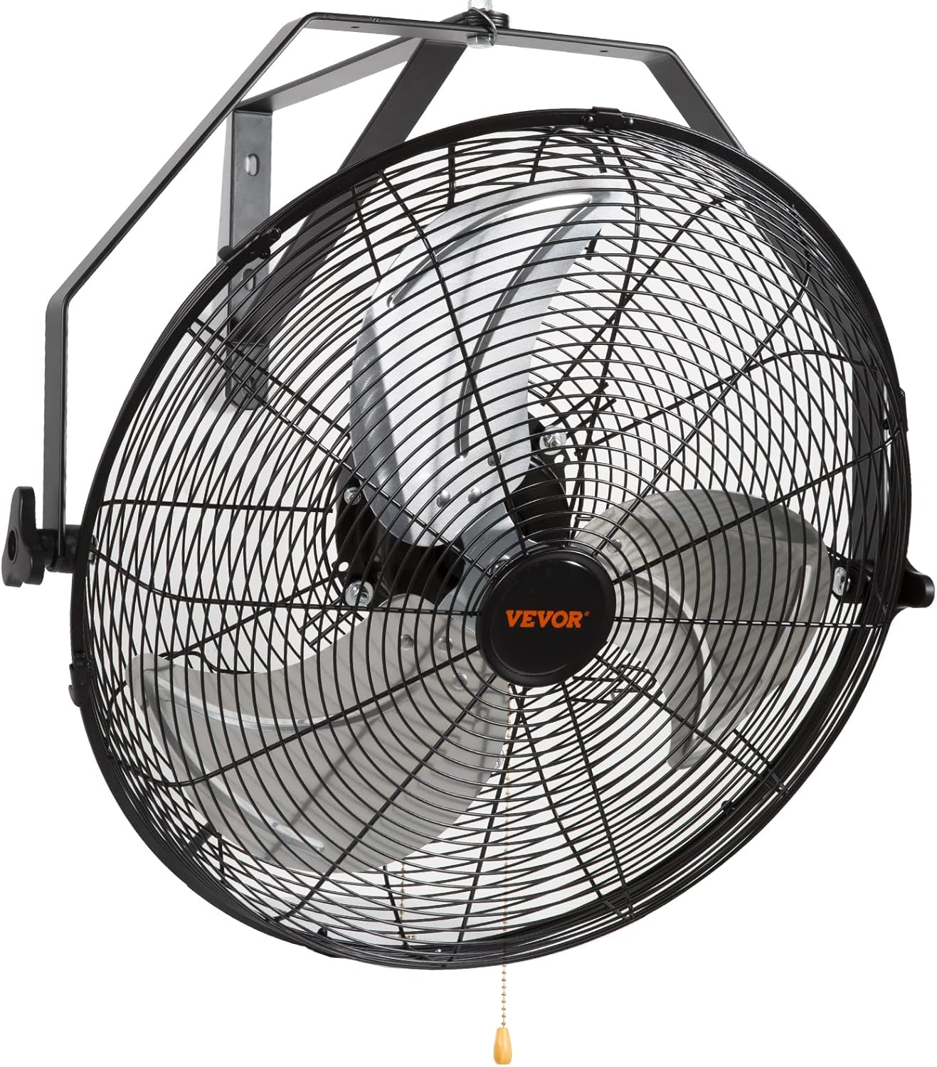 VEVOR 18 inch Wall Mount Fan Waterproof 2 Packs, 3 speed High Velocity 4000 CFM Industrial Wall Fan for Indoor, Commercial, Residential, Warehouse, Greenhouse, Workshop, Basement, Garage,Black