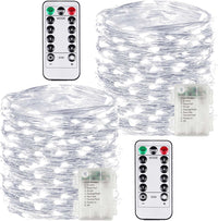 4 Pack 60 LED Fairy Lights Battery Operated with Timer, 20FT Waterproof Twinkle Lights Indoor Outdoor, Cuttable String Lights for Bedroom, Wedding, DIY, Centerpiece, Christmas Decorations (Warm White)