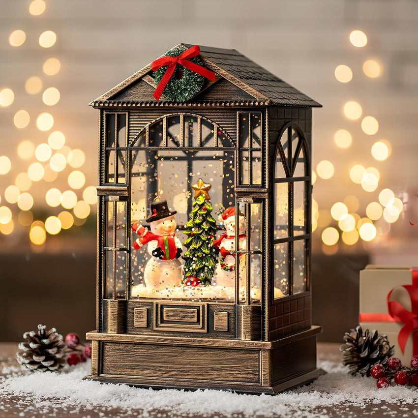 Christmas Snow Globes, Adoration of The Magi Nativity Manger Scene, Silent Night Music Water Lantern, Holiday Decorations Gifts for Family, Children or Friends