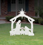 All-Weather Outdoor Nativity, Waterproof, Made in USA, Over 4ft Tall, Durable Material, Simple Assembly, Easy Storage, Yard Nativity Set