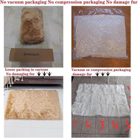 Faux Fur Rug Sheepskin Shag Fluffy Fuzzy White 2x6 ft Runner Rugs for Bedroom Bedside Bed Floor Living Room Plush High-Density Cushion Carpet Super Sofa Cover