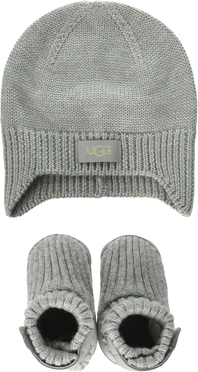 UGG baby-boys Skylar Beanie Gift Set Slipper