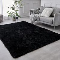 TABAYON Shaggy Navy Blue Rug, 2x3 Area Rugs for Living Room, Anti-Skid Extra Comfy Fluffy Floor Carpet for Indoor Home Decorative