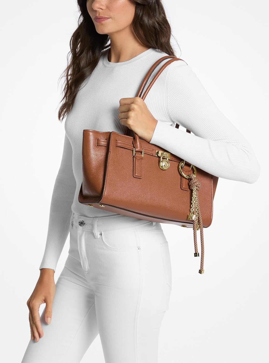Michael Kors Women's Hamilton Small Shoulder Tote With Charm