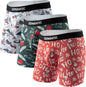 Separatec Mens Underwear with Pouch Moisture Wicking Dual Pouch Boxer Briefs Rayon From Bamboo Underwear Men, Halloween Theme
