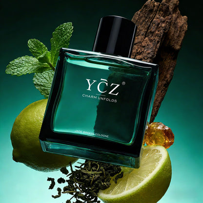 Ycz Midnight Marine Eau de Parfum for Men, 1.7 Fl Oz (50 mL), Long-Lasting Cologne, Fresh Marine & Woody Fragrance with Grapefruit, Ginger and Cedar Notes for Daily Wear, Date Night and Gifts
