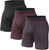 Pair of Thieves Men’s Long Boxer Briefs – Soft, Breathable, Quick Dry Underwear with 4-Way Stretch – Multi-Pack