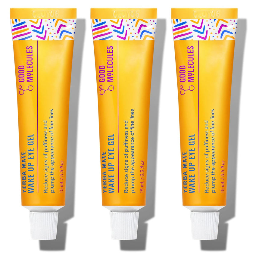 Good Molecules Yerba Mate Wake Up Eye Gel - Hydrating Under Eye Gel Cream with Hyaluronic Acid and Caffeine - Target Dark Circles and Puffiness - Skin Care for Face