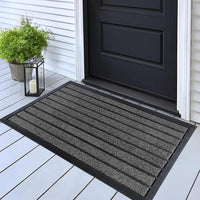 ubdyo Extra Durable Door Mat - Dirt Trapping Outdoor Welcome Mats - Non-Slip Outdoor Indoor Entrance - Low Profile Front Doormat (30" x 17", Bright Brown)