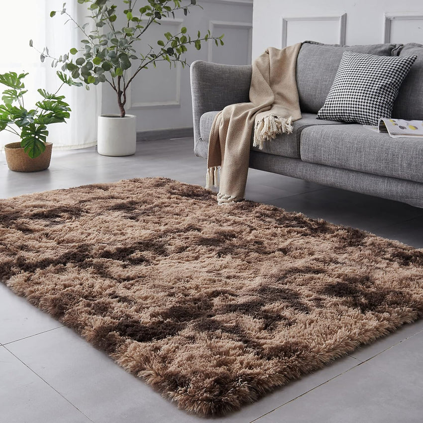 TABAYON Shaggy Navy Blue Rug, 2x3 Area Rugs for Living Room, Anti-Skid Extra Comfy Fluffy Floor Carpet for Indoor Home Decorative