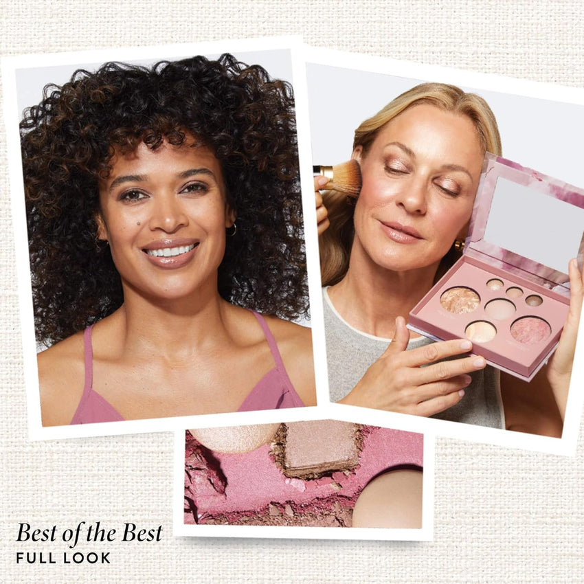 LAURA GELLER NEW YORK The Best of the Best Baked Palette - Full Size - Includes Bronzer, Blush, 2 Highlighters and 3 Eyeshadows - Travel-Friendly