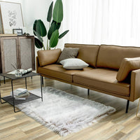 Ashler Faux Fur Rug, Fluffy White Small Sheepskin Rug, Ultra Soft 2x3 Ft Mat, Machine Washable Shag Mats, Nursery Throw for Bed, Living, Kids Room